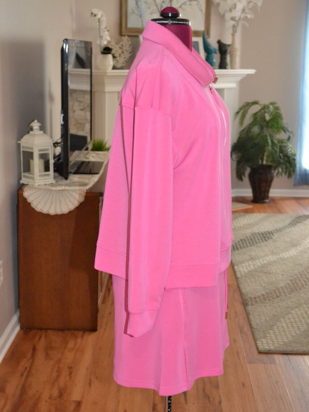 Mary Square NEW 2 Piece Cora Skort Regan zip Pullover Pink of the Pines L/ XL - Picture 6 of 12